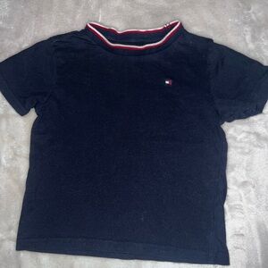 Tommy Hilfiger Kids Black Tee with Logo